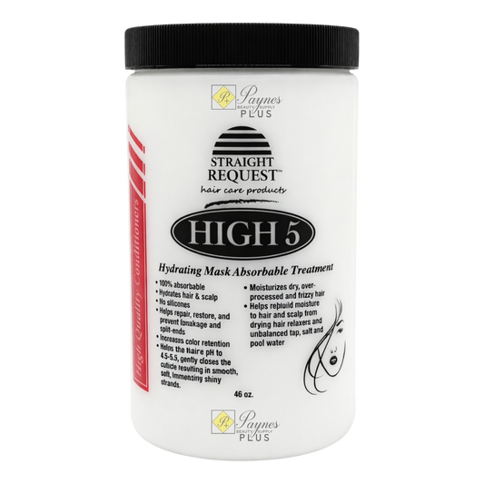 Straight Request High 5 Hydrating Mask Absorbable Treatment 16 oz deep moisturizing hair mask for dry and damaged hair