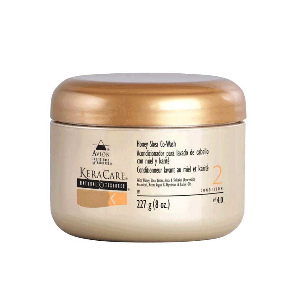KeraCare Honey Shea Co Wash 8oz sulfate free cleansing conditioner for natural curly hair moisture and softness