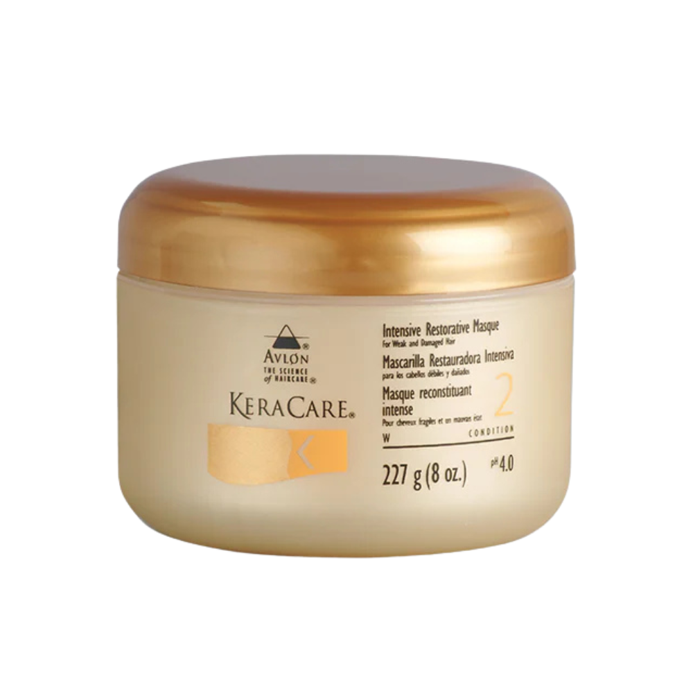 KeraCare Intensive Restorative Masque 8oz deep conditioning treatment for damaged dry hair repair and strength