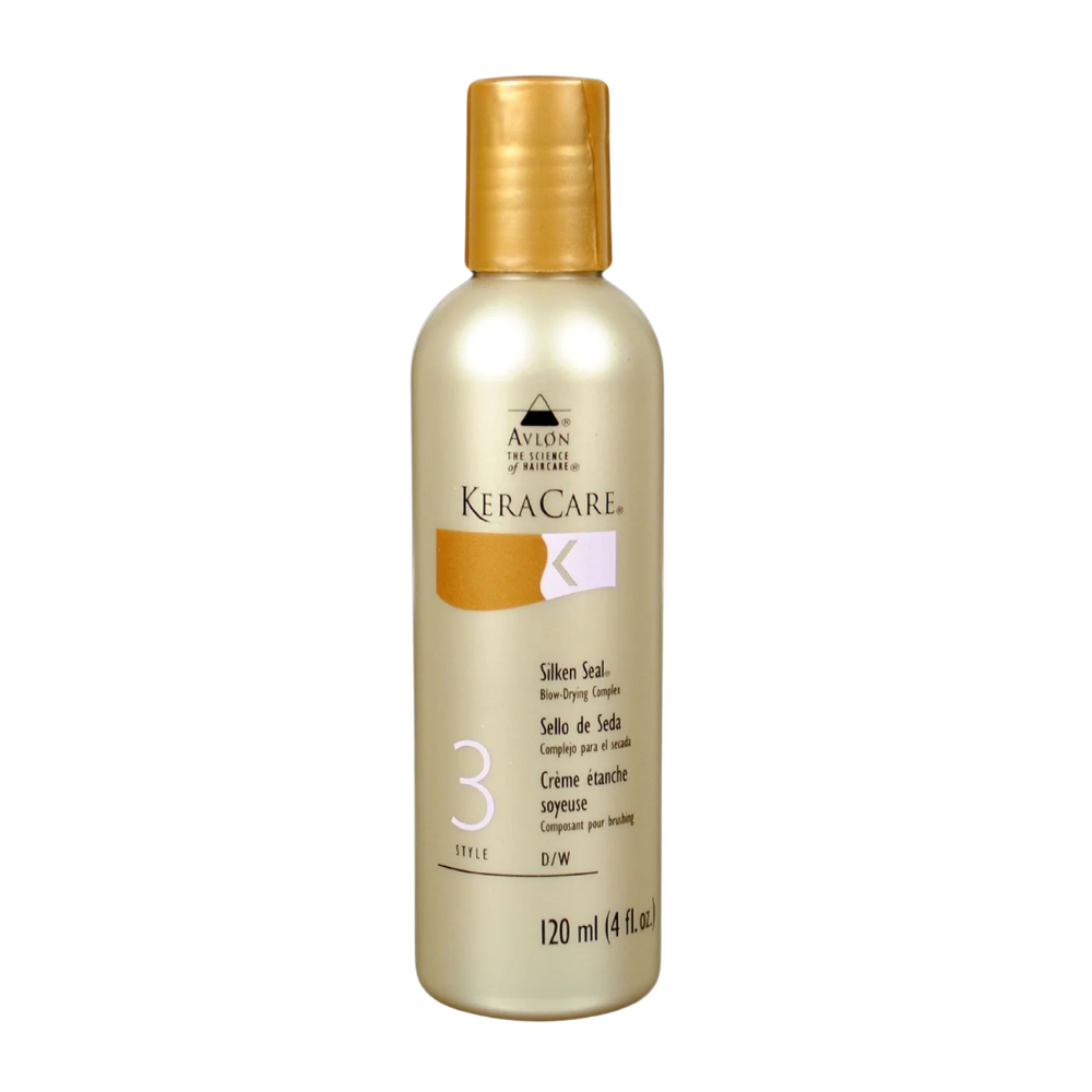 KeraCare Silken Seal 4oz serum for heat protection shine and frizz control lightweight hair serum