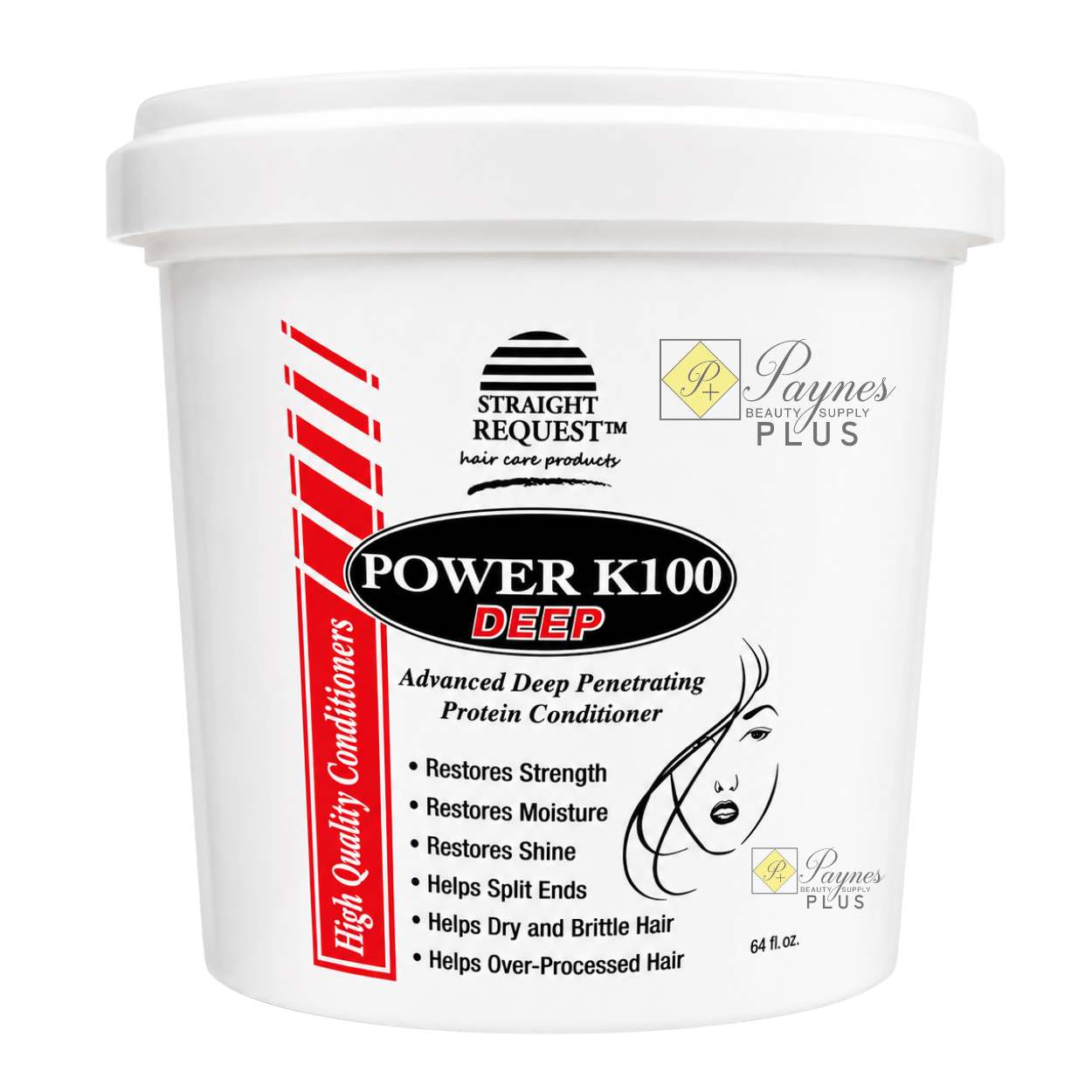 Straight Request Power K-100 Deep Conditioner 64 fl oz protein conditioner for stronger, softer, silkier hair