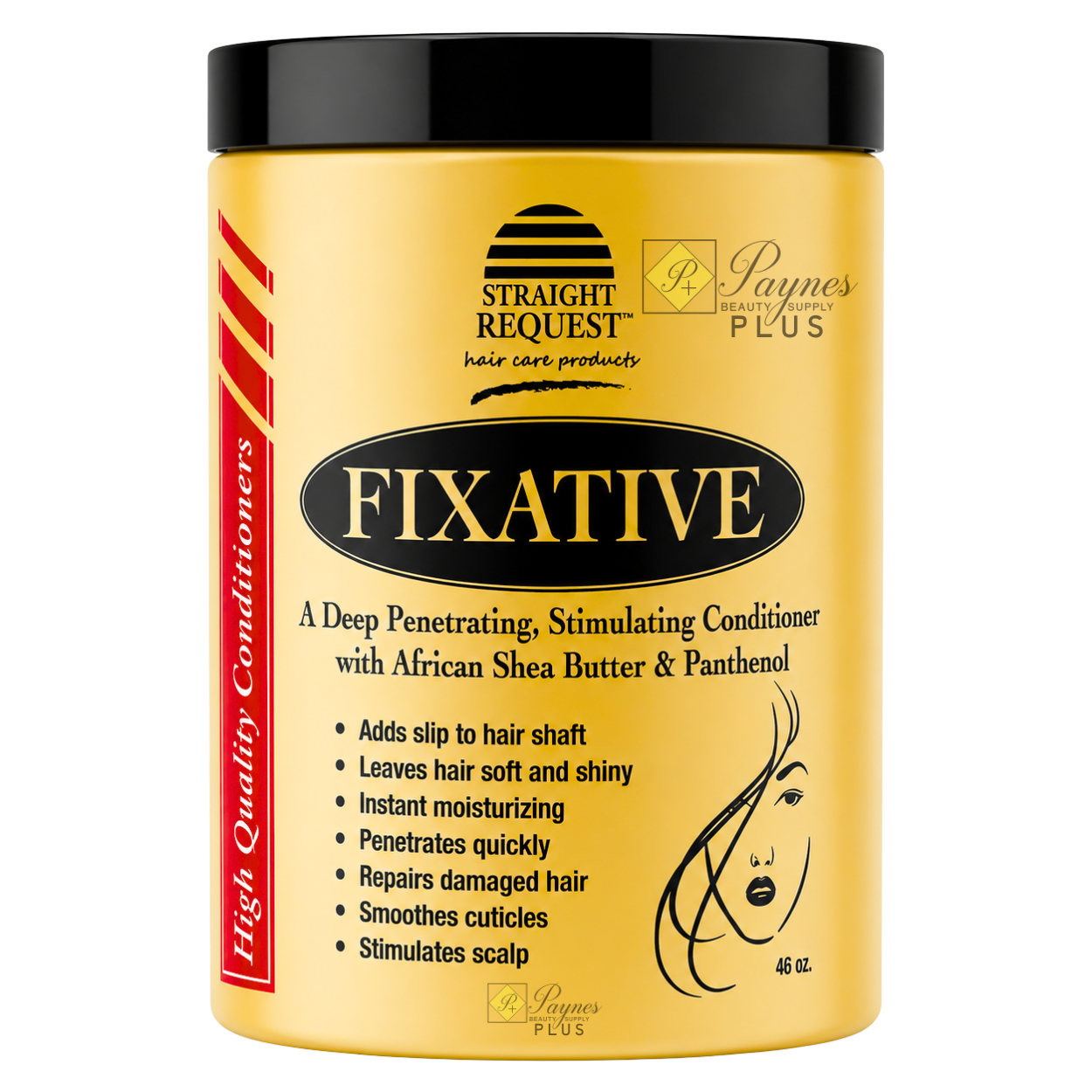 Straight Request Fixative Deep Conditioner for intense repair of damaged and over‑processed hair.