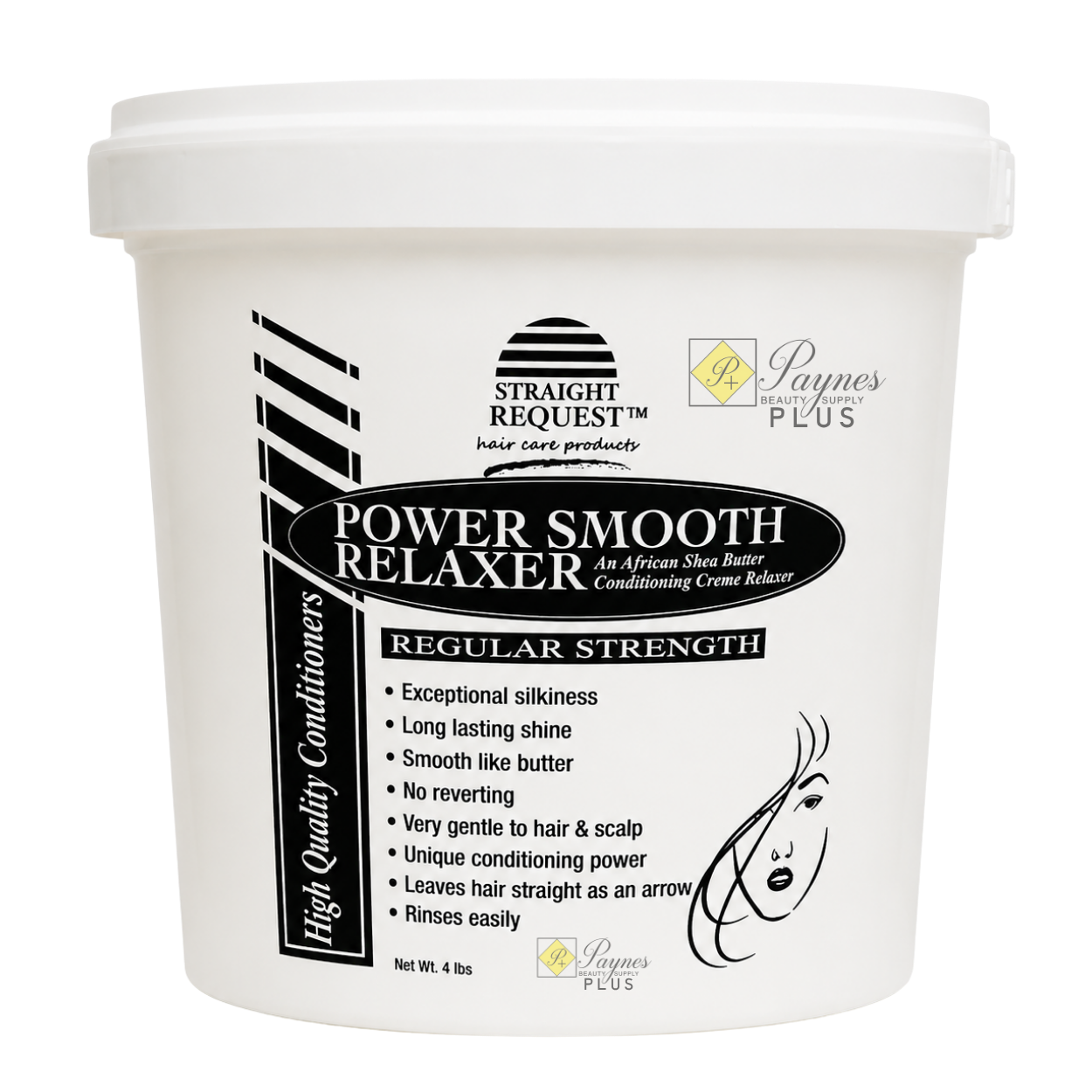 Straight Request Power Smooth Relaxer 4 lb professional hair relaxer for smooth, straight, manageable hair