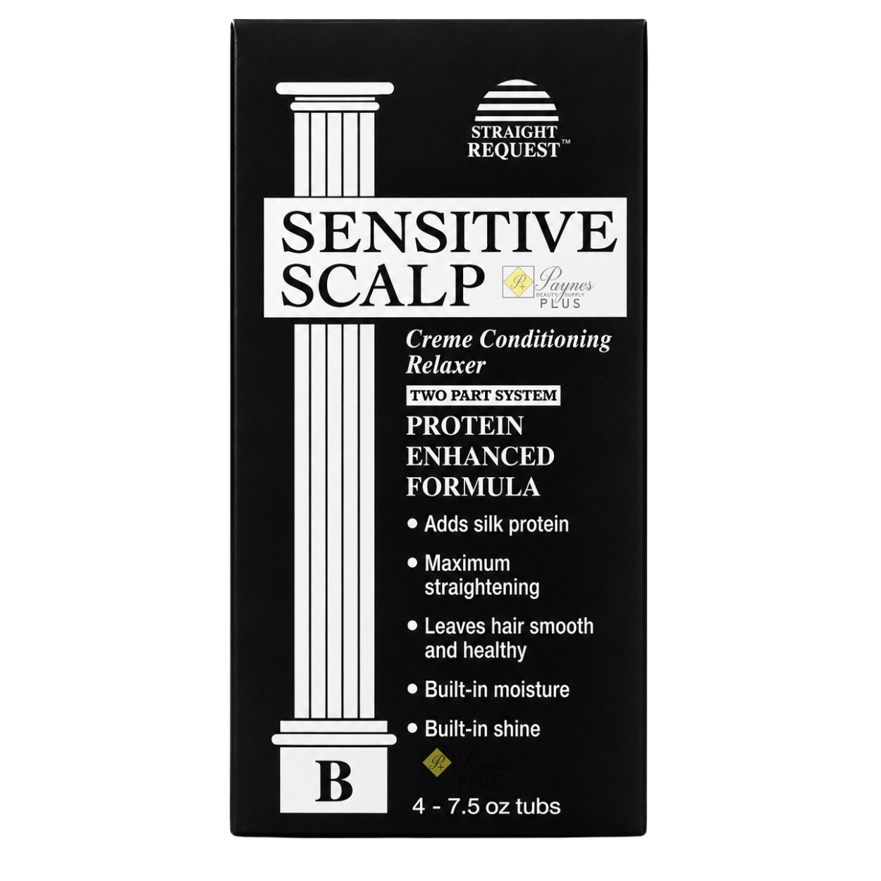 Straight Request Sensitive Scalp Moisture Enhanced Relaxer Kit for hydrating, gentle straightening on delicate scalps.
