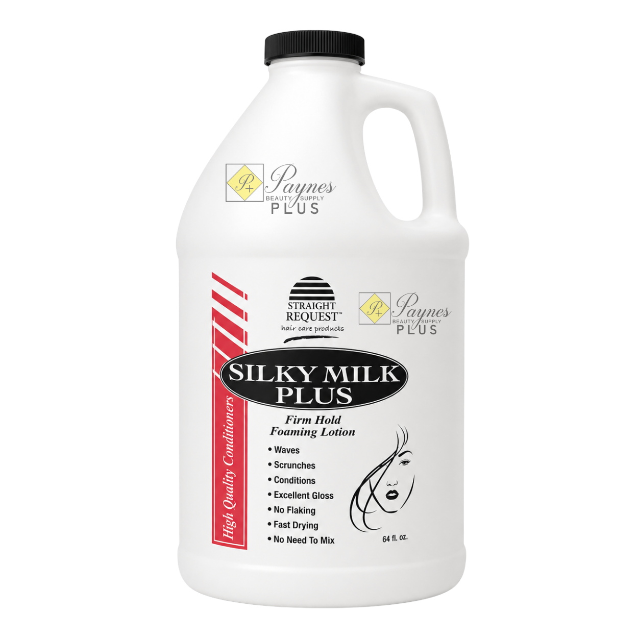 Straight Request Silky Milk Foaming Lotion Plus for conditioning wraps and smooth, silky styles.