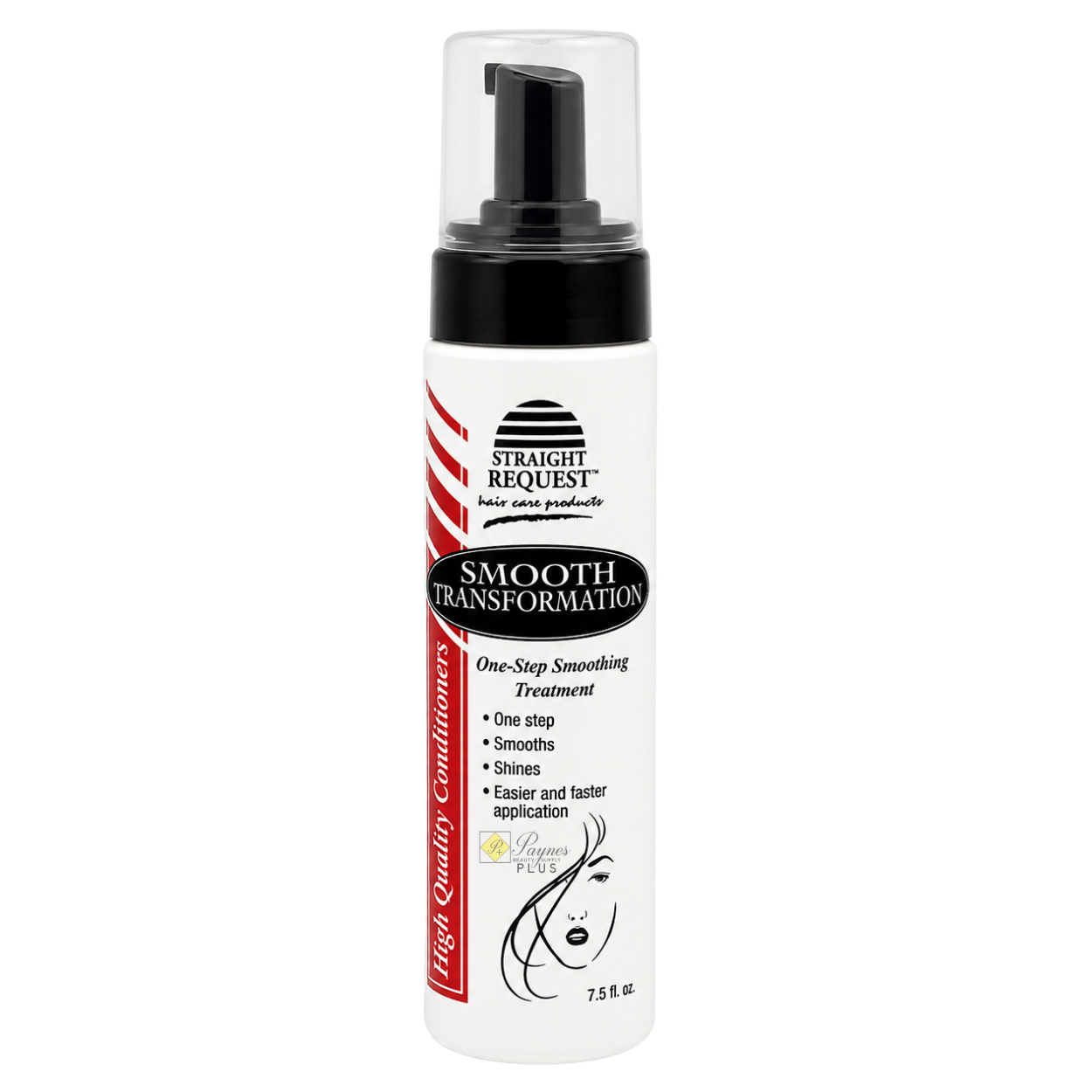 Straight Request Smooth Transformation smoothing treatment for frizz control and manageability.