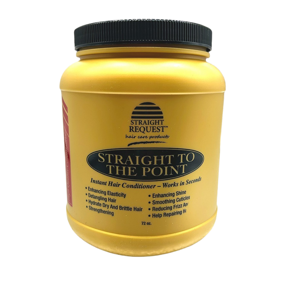 Straight Request Straight To The Point Instant Conditioner for hydration, detangling, and frizz control.