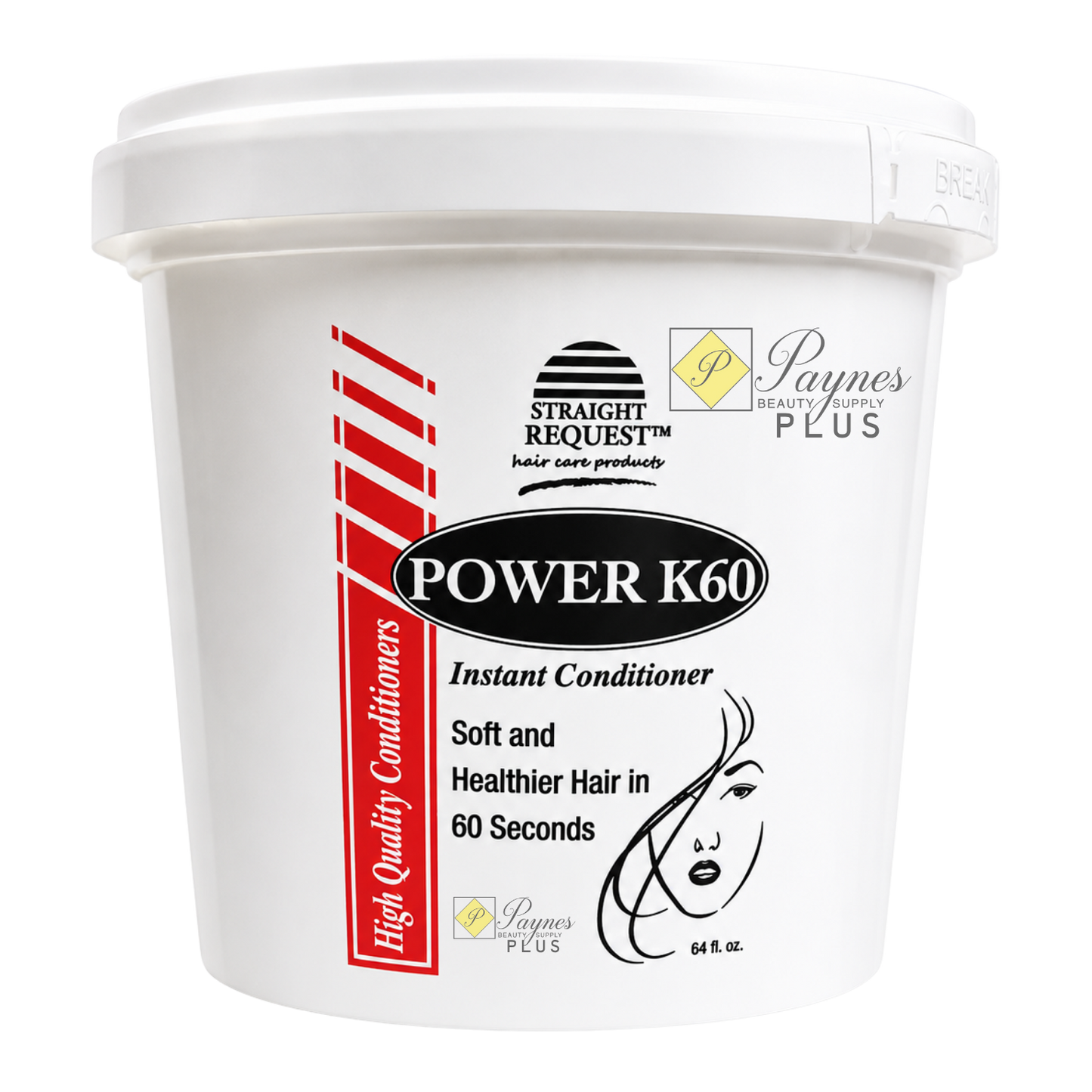 Straight Request Power K60 Conditioner 4 lbs deep conditioning treatment for strengthening, moisturizing, and repairing damaged hair