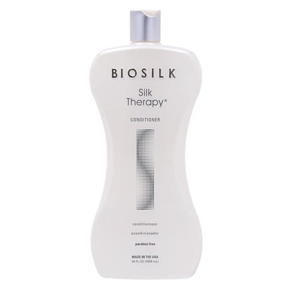 BioSilk Silk Therapy Conditioner – Moisture‑Replenishing Shine Conditioner with Silk Proteins & Botanical Extracts