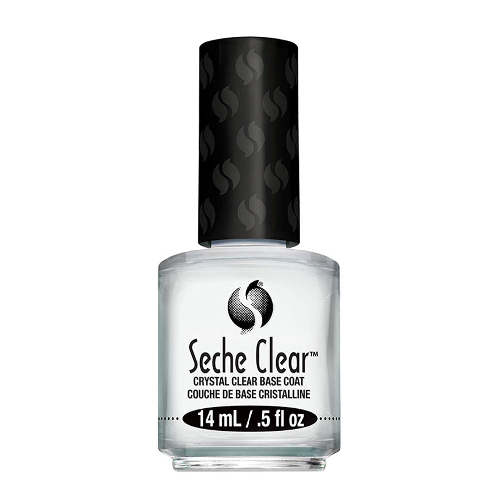Seche Clear Base Coat – Fast‑Drying, Non‑Yellowing Vegan Nail Protector (0.5 oz)