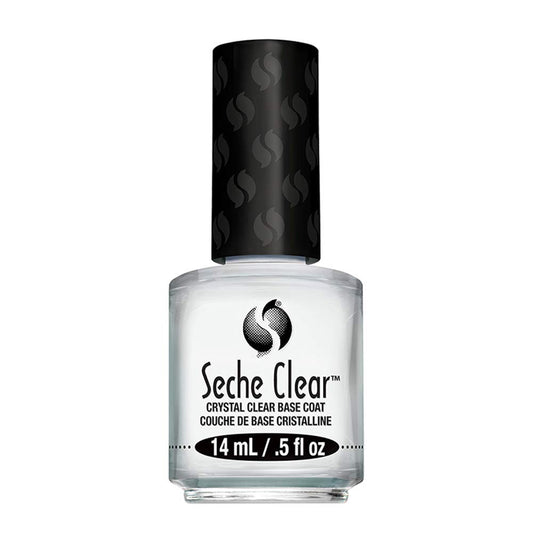 Seche Clear Base Coat – Fast‑Drying, Non‑Yellowing Vegan Nail Protector (0.5 oz)