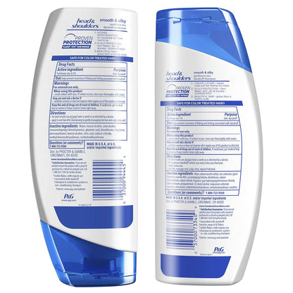 Head & Shoulders Smooth & Silky Shampoo & Conditioner Set – 12.8 fl oz Each