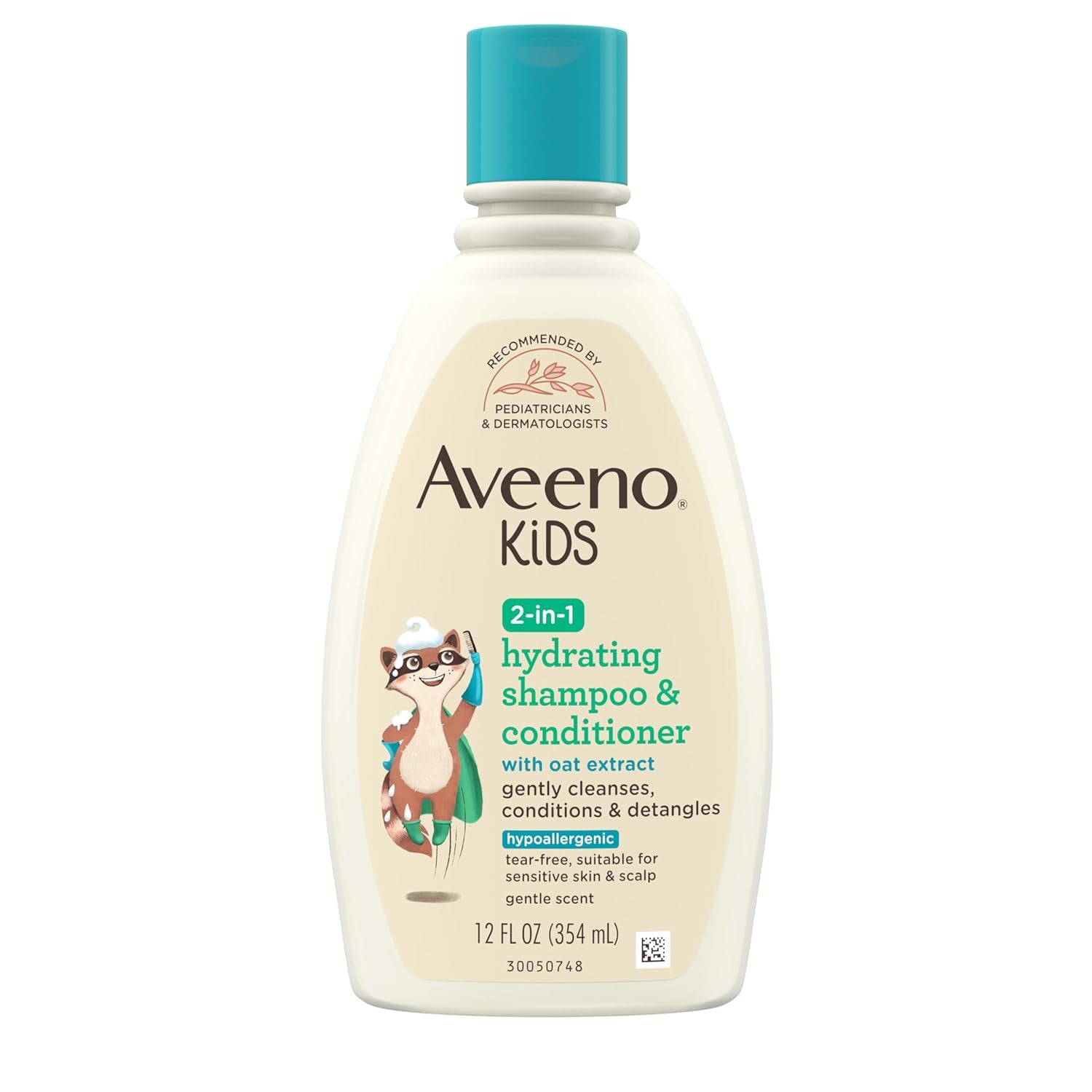 Aveeno Kids 2-in-1 Hydrating Shampoo & Conditioner with Oat Extract – 12 fl oz