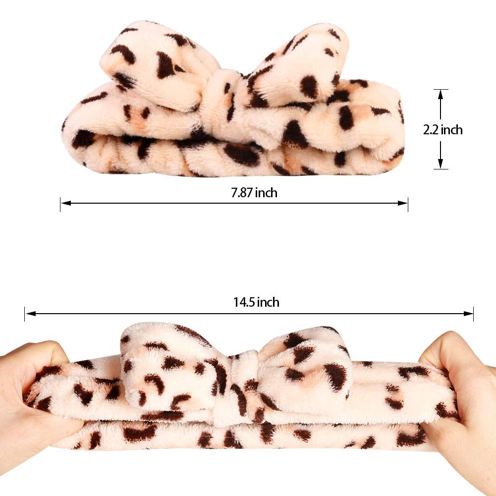 8‑Pack Bow Spa Headbands for Teen Girls – Soft Skincare Face‑Washing Headbands, Birthday Gifts & Spa Party Favors, Cute Bulk Gifts for Teens