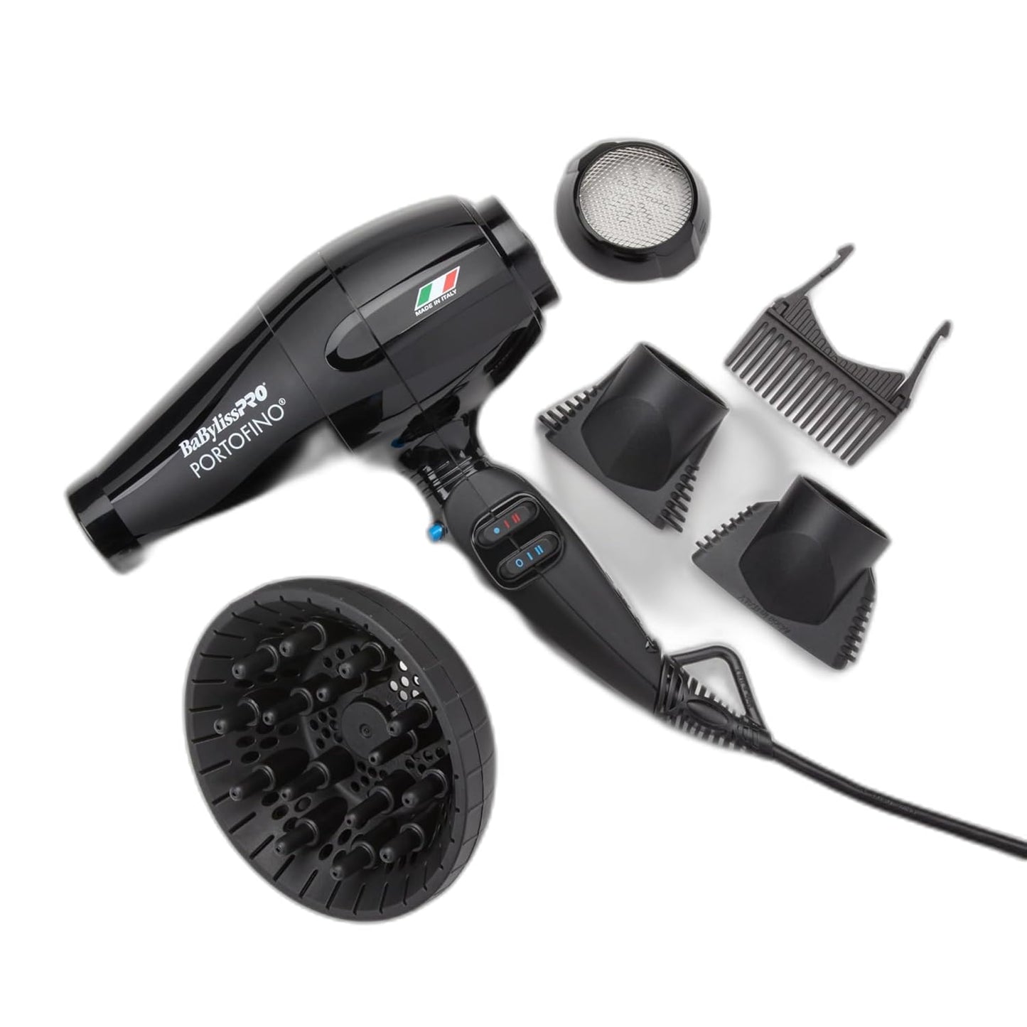 Nano Titanium Italian Portofino Hair Dryer – Professional 2000W Salon‑Quality Blow Dryer for Smooth, Fast, Frizz‑Free Styling