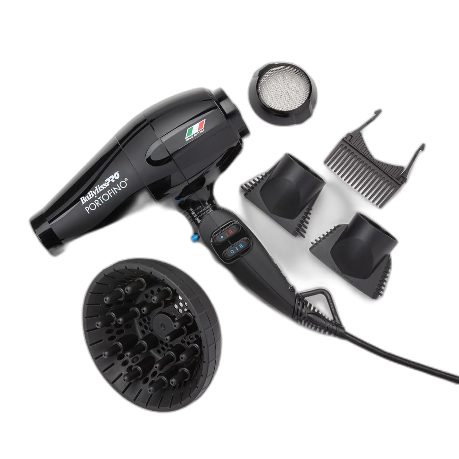Nano Titanium Italian Portofino Hair Dryer – Professional 2000W Salon‑Quality Blow Dryer for Smooth, Fast, Frizz‑Free Styling
