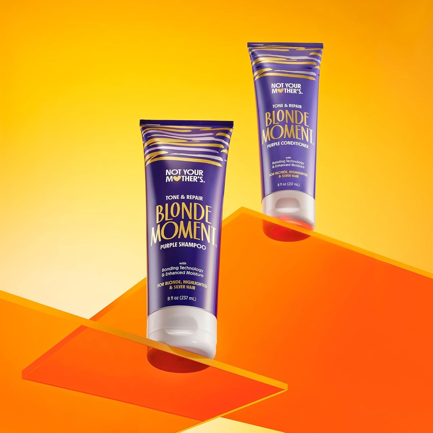 Not Your Mother’s Blonde Moment Purple Shampoo & Conditioner Set – Toning for Blonde, Silver & Lightened Hair