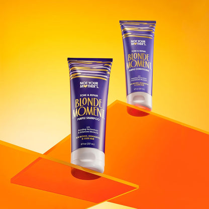 Not Your Mother’s Blonde Moment Purple Shampoo & Conditioner Set – Toning for Blonde, Silver & Lightened Hair