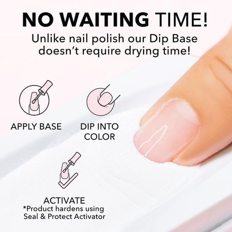 Kiara Sky Dip Powder Base Coat – Professional Strength, Long‑Lasting, No‑Lamp Application