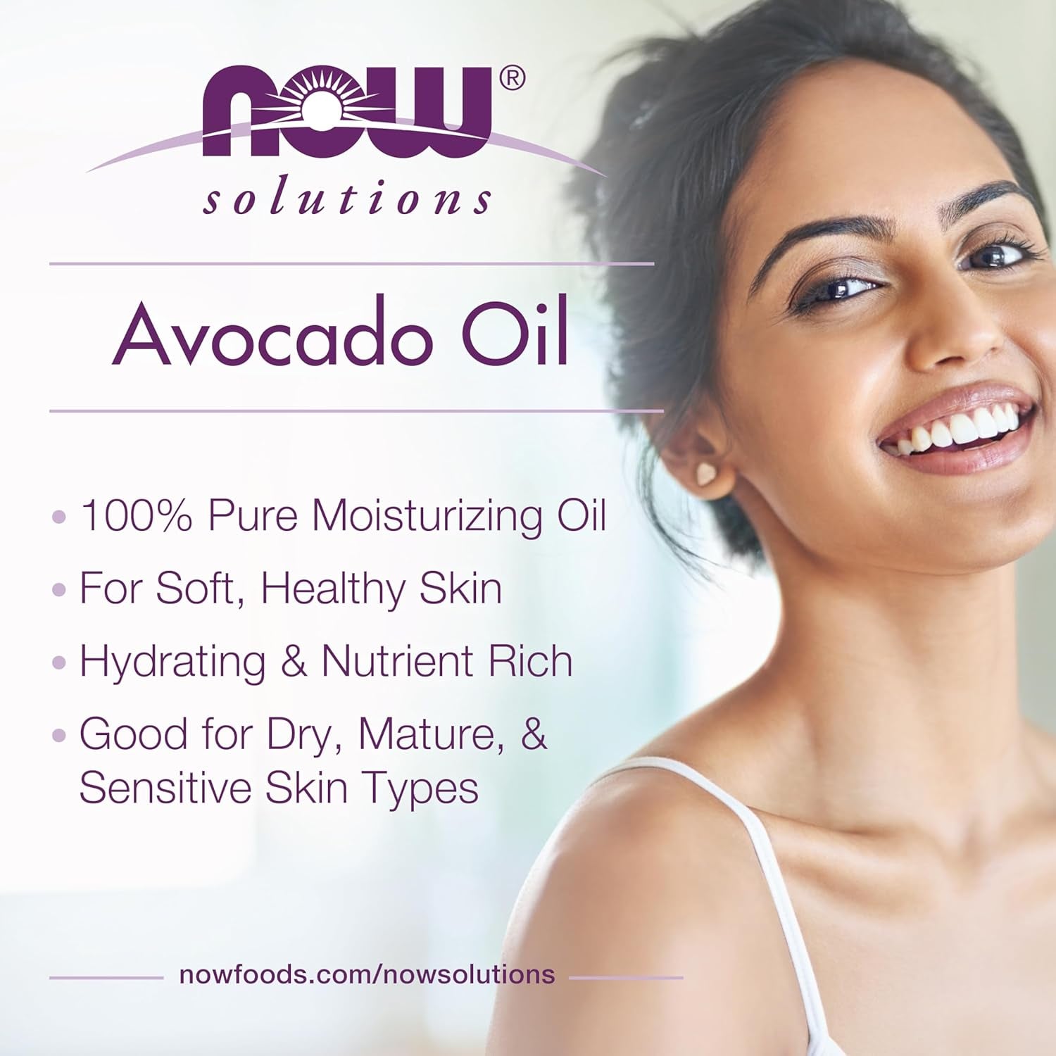 100% Pure Avocado Oil – Nutrient‑Rich, Hydrating Moisturizing Oil for Skin & Hair, 16 oz