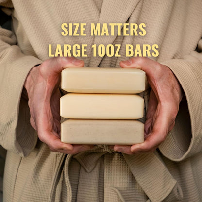 San Francisco Soap Co. Man Bar Gift Set – 3‑Piece Men’s Soap Collection, Clean Ingredients, All Skin Types, Made in the USA