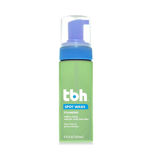 TBH Kids & Tween Foaming Face Wash – Gentle Salicylic Acid Cleanser for Breakout Control, Oil Balance & Sensitive Skin