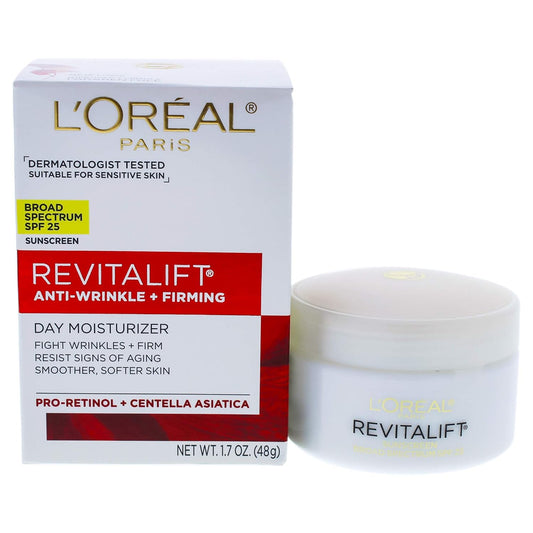 L’Oréal Paris Revitalift Anti‑Wrinkle + Firming Day Cream with SPF 18 – Anti‑Aging Moisturizer, 1.7 oz