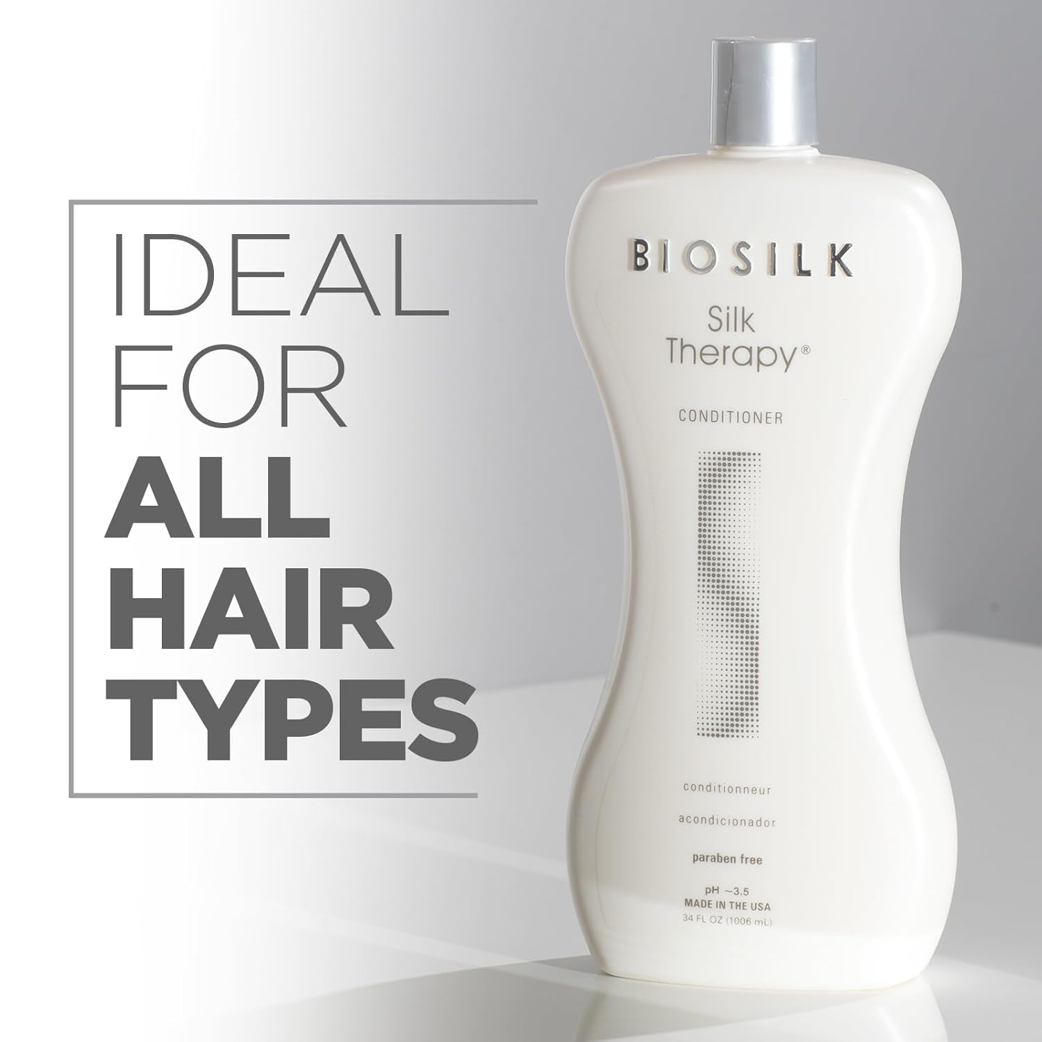 BioSilk Silk Therapy Conditioner – Moisture‑Replenishing Shine Conditioner with Silk Proteins & Botanical Extracts