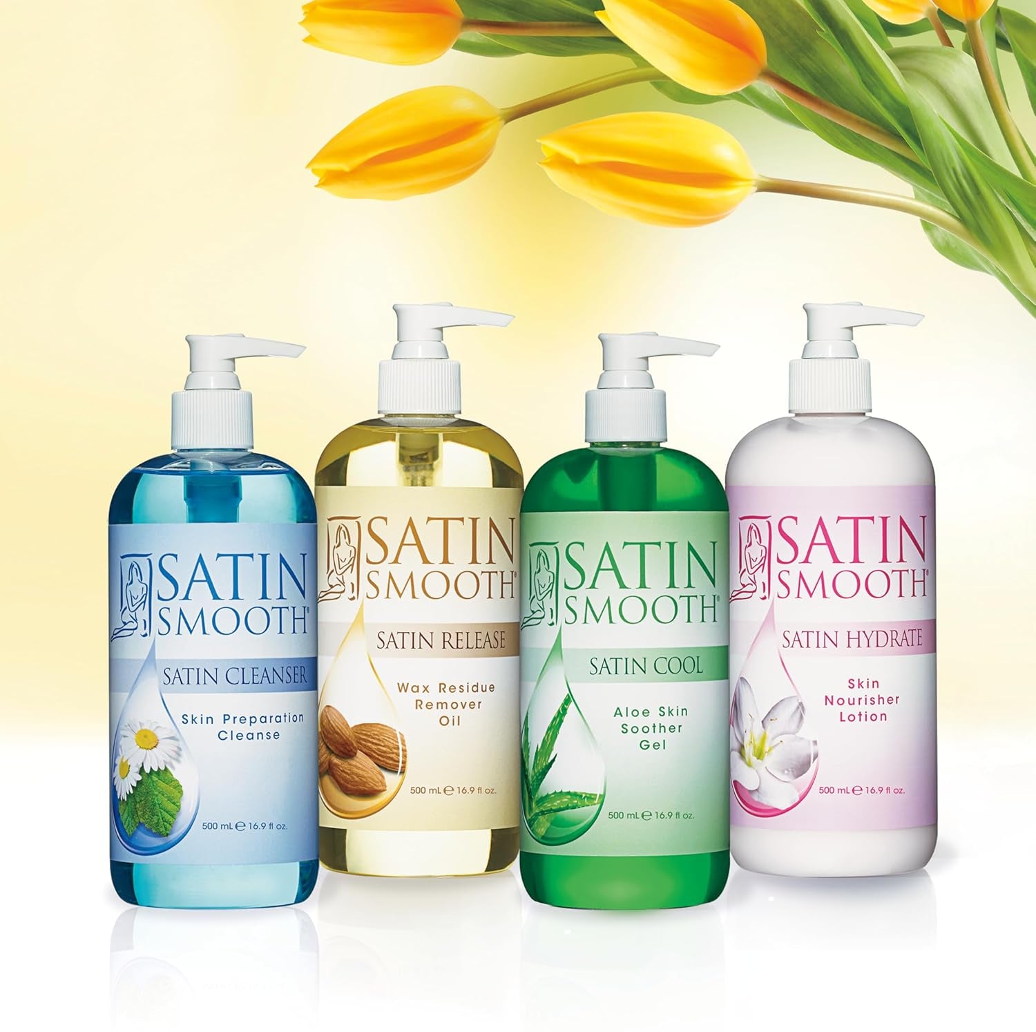 Satin Release Wax Residue Remover Oil – Fast‑Dissolving Post‑Wax Treatment for Skin, 16 oz (1‑Pack)