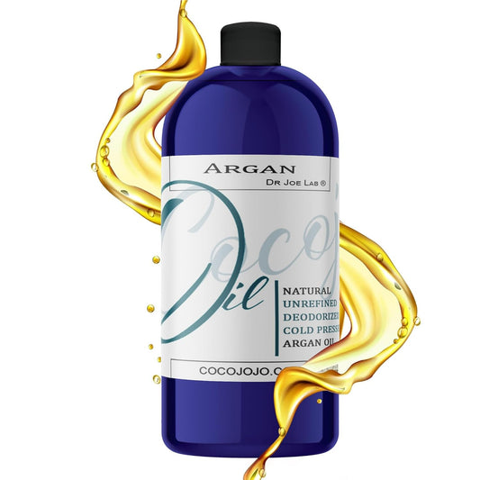Pure Argan Oil – Deodorized, Unrefined, Cold‑Pressed Extra Virgin Argan Oil for Hair, Face, Skin & Nails, Unscented, 32 oz (Pack of 1)
