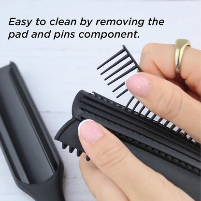 D3 Original Curl Definer & Styler – 7‑Row Detangling Brush for Curly Hair, Smooth Curl‑Defining Brush for Women & Men, Precision Styling Brush for Straight Hair