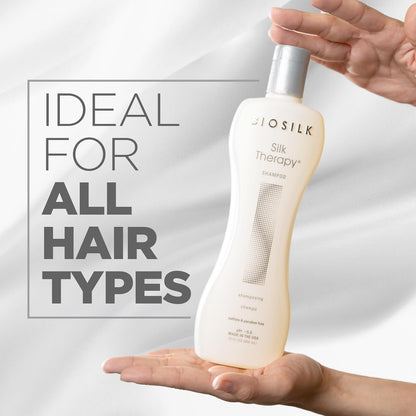 BioSilk Silk Therapy Shampoo – Gentle Cleansing with Silk Proteins for Soft, Shiny, Healthy‑Looking Hair (All Hair Types)