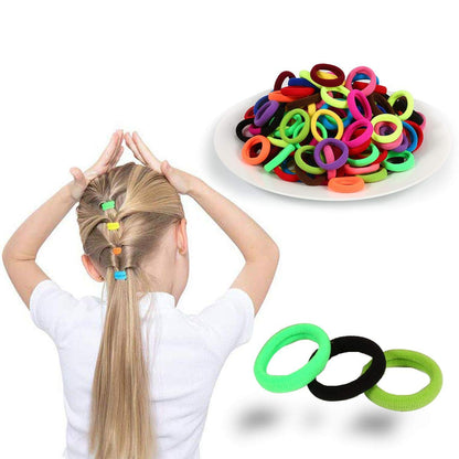 120 Pcs Baby & Toddler Hair Ties – Soft Cotton Seamless Elastic Hair Bands for Girls, Kids & Infants, Multicolor Ponytail Holders (15 Colors)