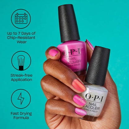 Nail Lacquer Classic Nail Polish Colors | Red Shades | Crème, Shimmer, and Glitter Chip Resistant Nail-Polish | Fast Drying, Streak-Free Formula | 0.5 Fl Oz