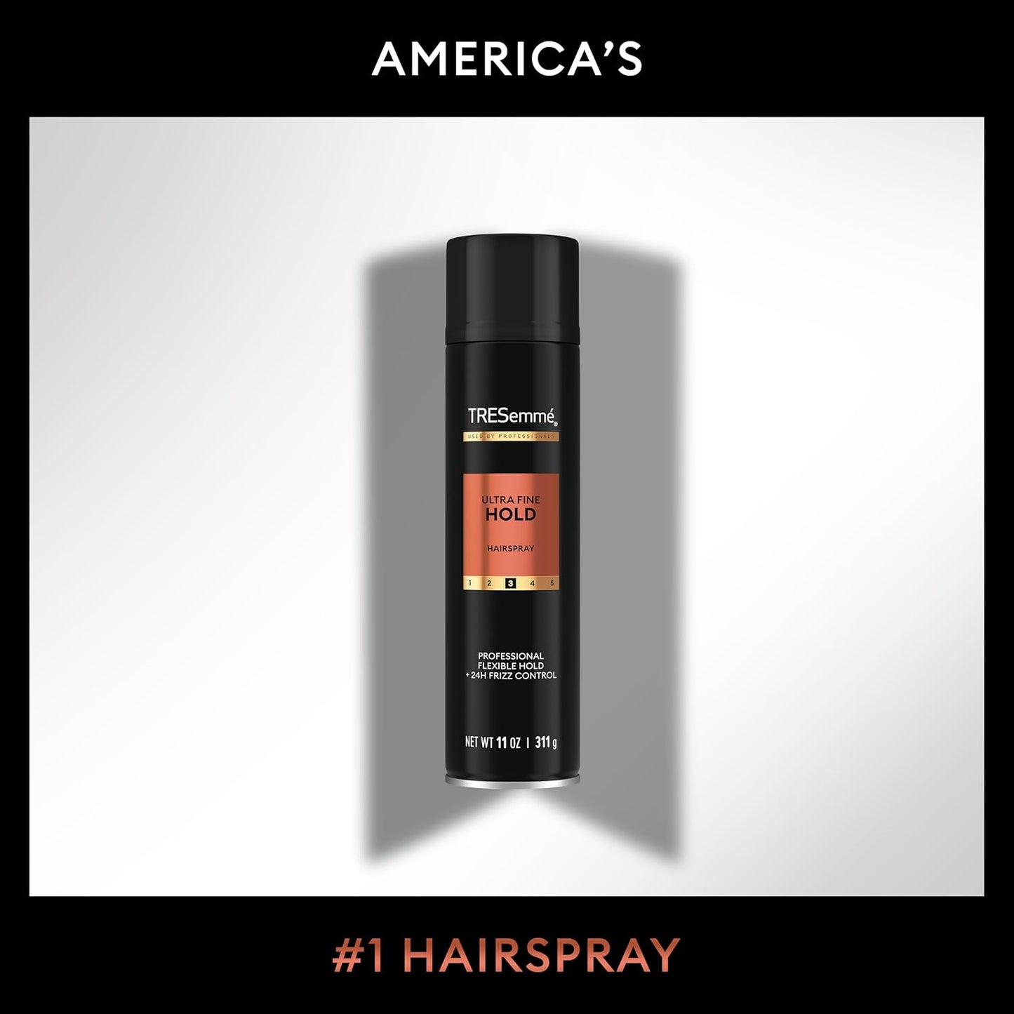 TRESemmé Ultra Fine Hairspray – Lightweight 24‑Hour Flexible Hold, Frizz Control & Touchable Finish, Professional Salon‑Quality Formula