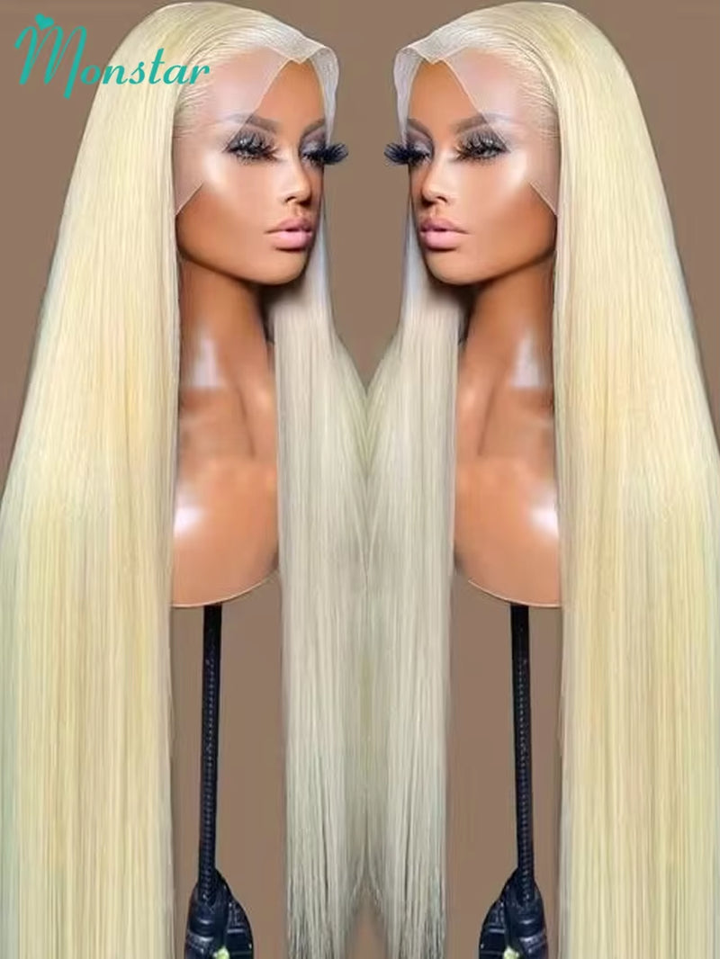 613 Honey Blonde HD Lace Wig – 13x4, 13x6 & 360 Transparent Lace Front, Raw Brazilian Straight Human Hair Wig for Women