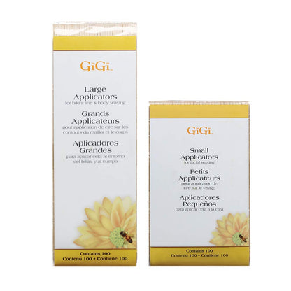 GiGi Small & Large Wax Applicators – 200‑Count Precision Wooden Sticks for Facial & Body Waxing