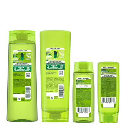 Garnier Fructis Sleek & Shine Shampoo & Conditioner Set – Plant Keratin + Argan Oil, Anti‑Frizz