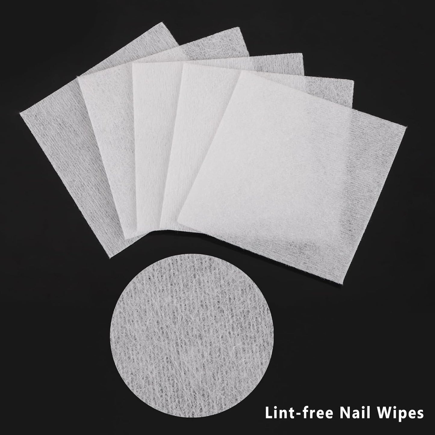 BTYMS Lint‑Free Nail Wipes – 650‑Count Acetone‑Resistant Cotton Pads for Gel Polish Removal, Nail Prep & Professional Manicures