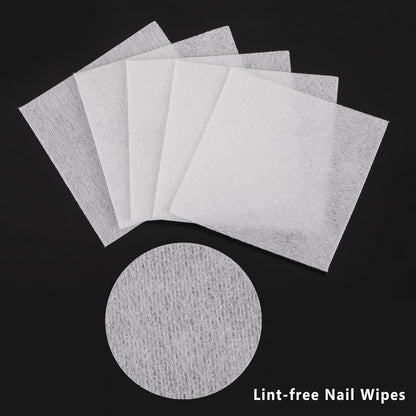 BTYMS Lint‑Free Nail Wipes – 650‑Count Acetone‑Resistant Cotton Pads for Gel Polish Removal, Nail Prep & Professional Manicures