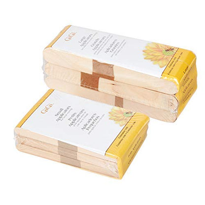 GiGi Small & Large Wax Applicators – 200‑Count Precision Wooden Sticks for Facial & Body Waxing