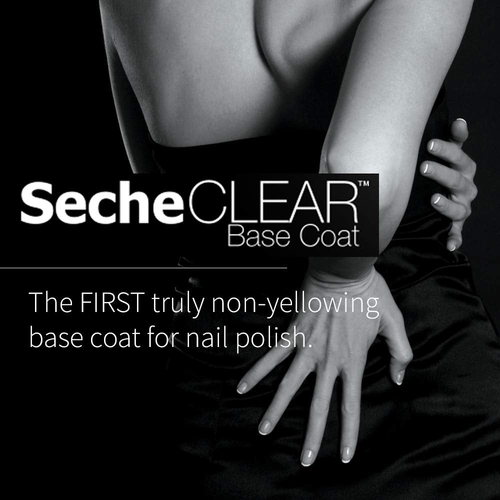 Seche Clear Base Coat – Fast‑Drying, Non‑Yellowing Vegan Nail Protector (0.5 oz)