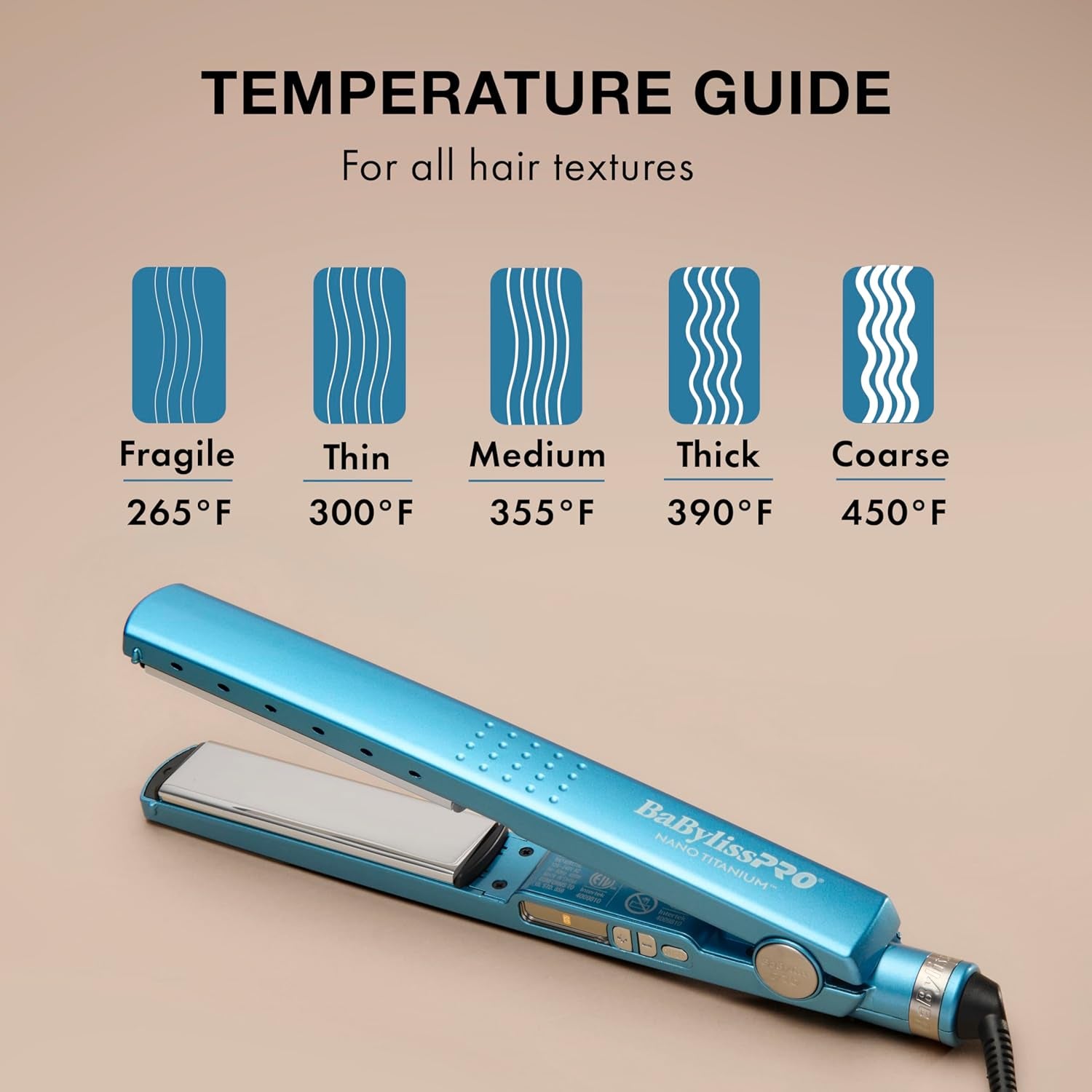 BaBylissPRO 1 1/4" Ionic Flat Iron – Professional Salon‑Grade Straightener for Smooth, Shiny, Frizz‑Free Hair