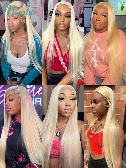 613 Honey Blonde HD Lace Wig – 13x4, 13x6 & 360 Transparent Lace Front, Raw Brazilian Straight Human Hair Wig for Women