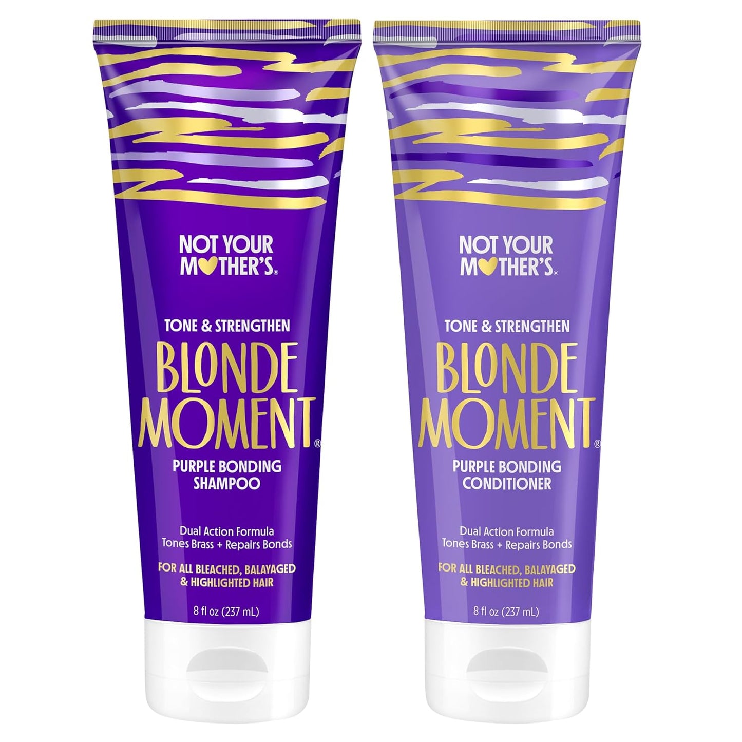 Not Your Mother’s Blonde Moment Purple Shampoo & Conditioner Set – Toning for Blonde, Silver & Lightened Hair