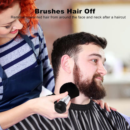 Professional Barber Cape & Neck Duster Brush Set – Waterproof Anti‑Static Hair Cutting Cape with Adjustable Elastic Neckline & Soft Nylon Bristle Brush