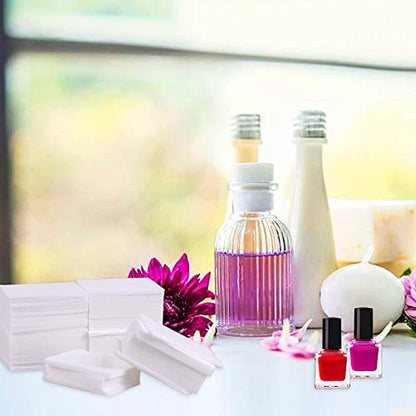 Lint‑Free Cotton Nail Wipes with Pump Dispenser – 1000 Count Pure Cotton Pads for Gel Nails, Prep & Polish Removal