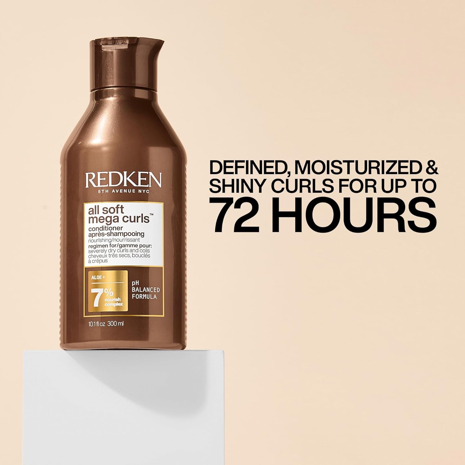 Redken All Soft Mega Curls – Sulfate‑Free Hydrating System for Curly & Coily Hair (Shampoo, Conditioner & Leave‑In)
