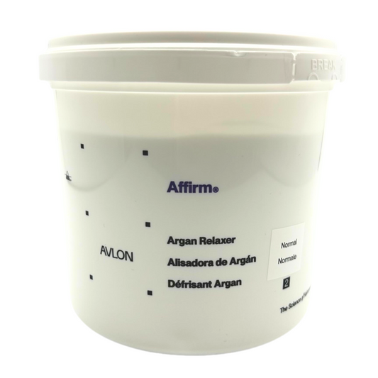 Avlon Affirm Creme Relaxer Normal 4 lb professional sodium hydroxide hair relaxer for straightening and conditioning coarse and natural hair