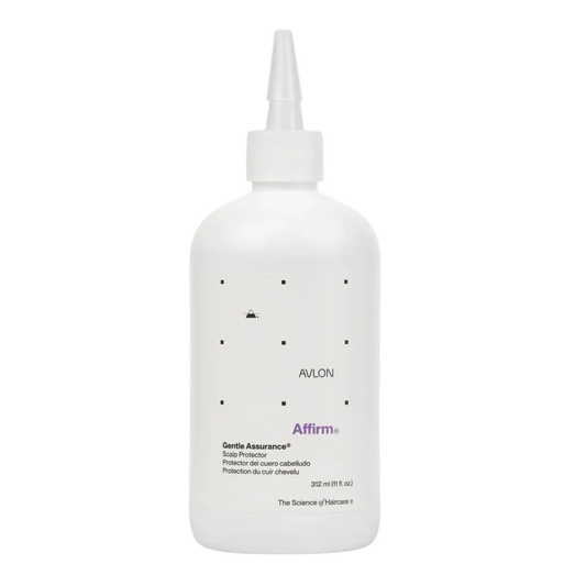 Avlon Affirm Gentle Assurance scalp protector 11 oz, pre-relaxer base cream that protects scalp and hairline from irritation during chemical treatments